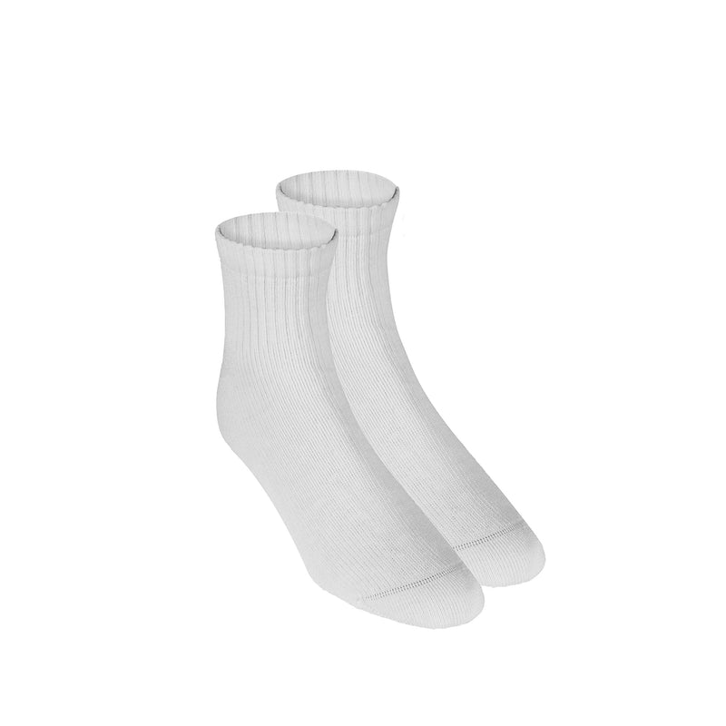 [Australia] - Truform Medical Compression Socks for Men and Women; 8-15 mmHg Ankle Length Low Cut, White, Large 