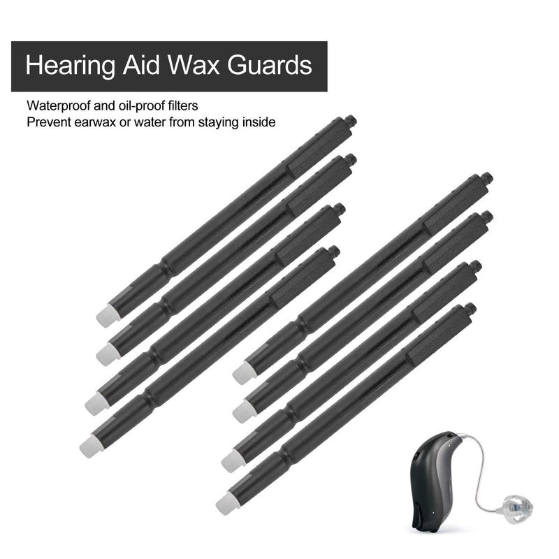 [Australia] - 8pcs / Box Hearing Aid Wax Guards, Dustproof Earwax Guard, Filters 2mm Hole Diameter Hearing Aid Supply Accessory 