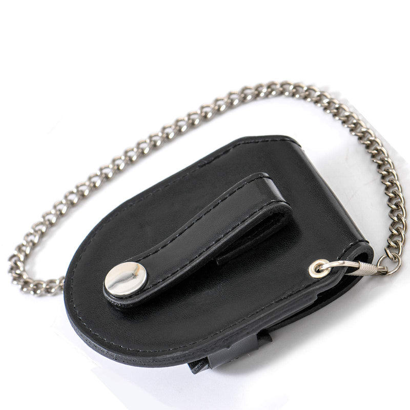 [Australia] - Pocket Watch case 47mm Leather Brown Pouch for Pocket Watch Strap Band Black 