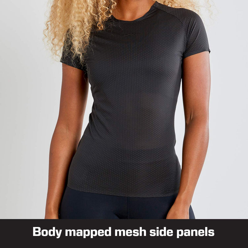 [Australia] - Craft Women's Pro Dry Nanoweight Short Sleeve Jerseys M Black 