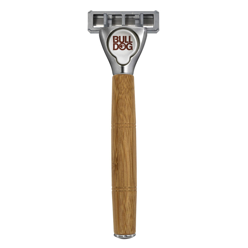 [Australia] - Bulldog Skincare - Sensitive Bamboo Razor for Men + Extra Blade for Shaving 2 Piece Set 