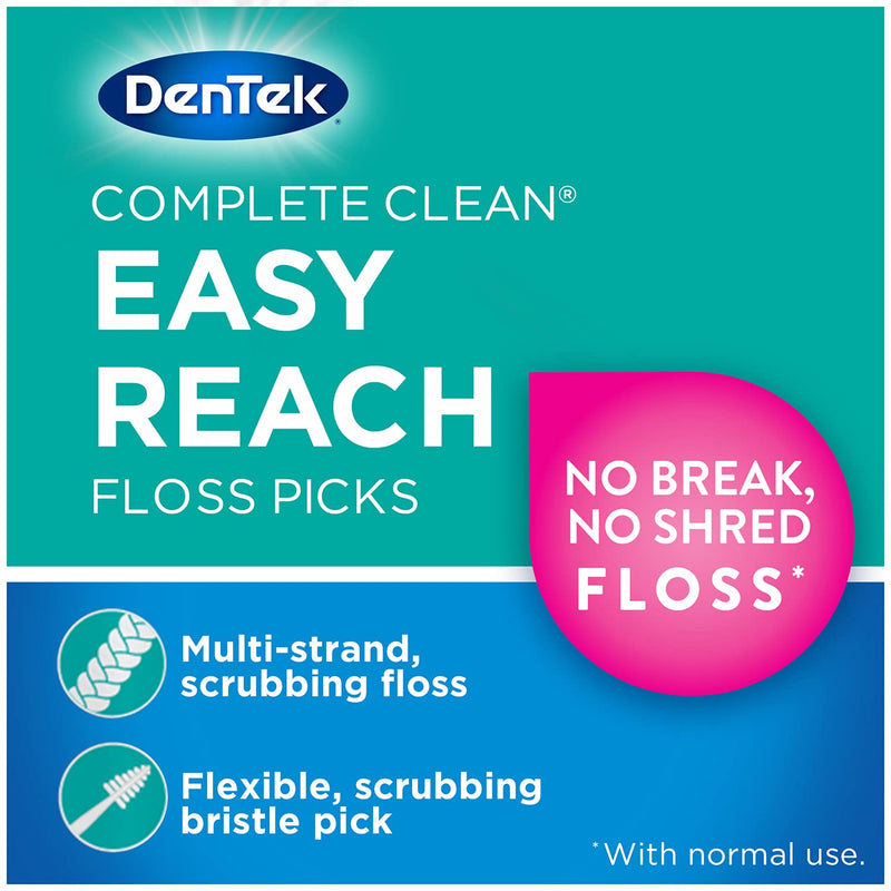 [Australia] - Dentek Floss Picks Complete Clean Back Teeth 75 Count (2 Pack) 75 Count (Pack of 2) 