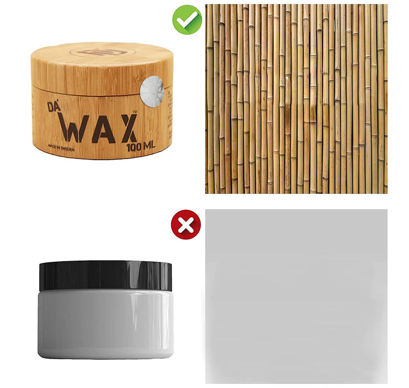 [Australia] - Da'Dude Da'Wax, Hair Wax for Men, Strong-Hold Mens Hair Wax in Bamboo Tub & Gift Bag 