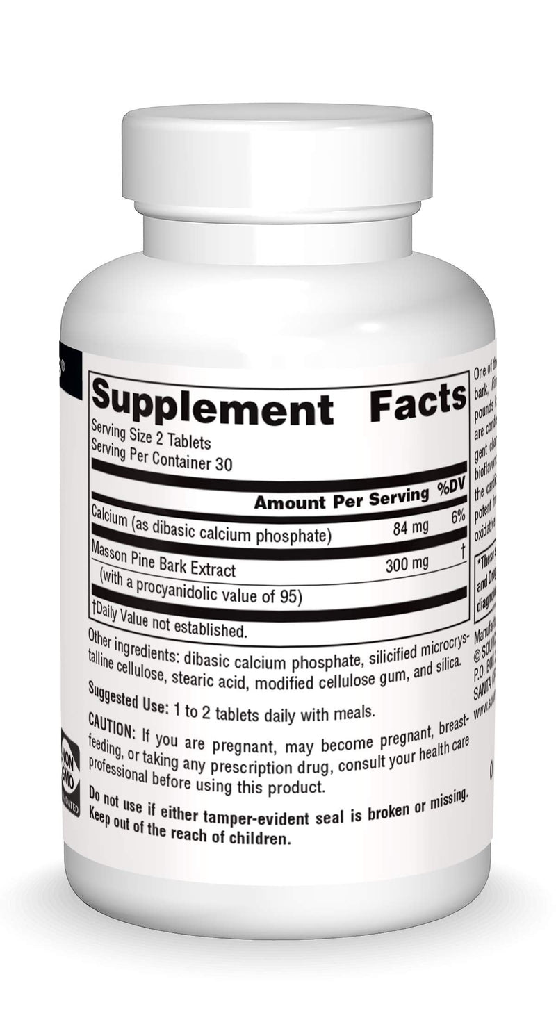 [Australia] - Source Naturals Pine Bark Extract 150mg - 60 Tablets 60 Count (Pack of 1) 
