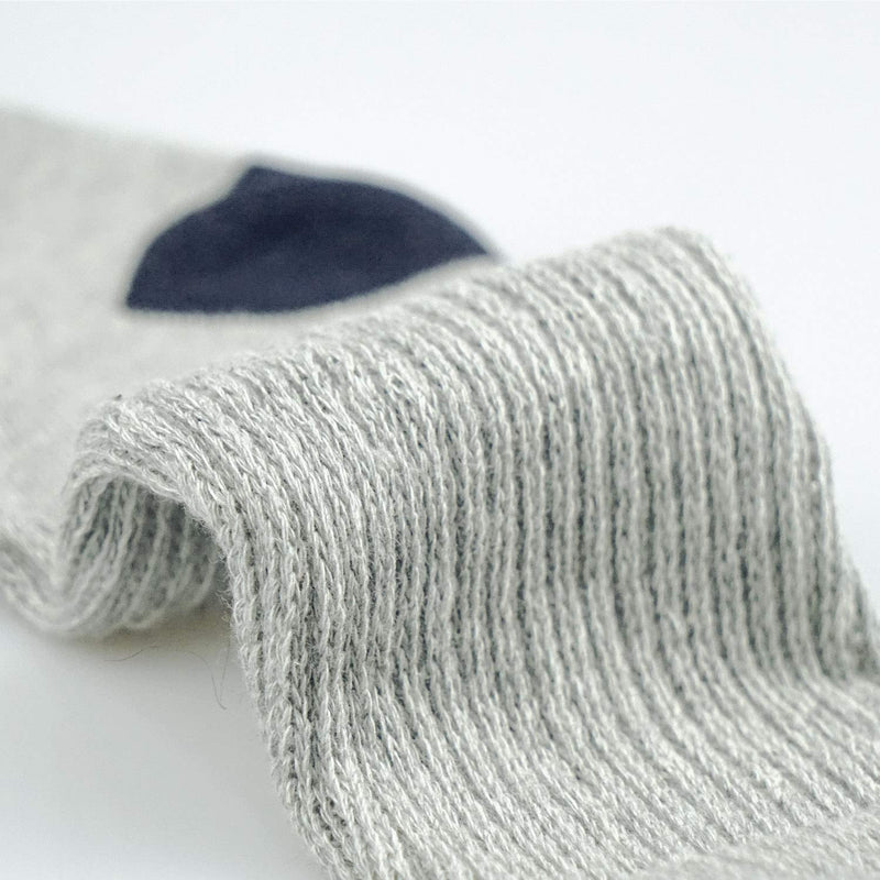 [Australia] - ThemeDesigner Non-Binding Top Extra Wide Diabetic Socks Full Cushion Thick Warm Socks Grey Large (2 Pair) Grey 2 Pairs 