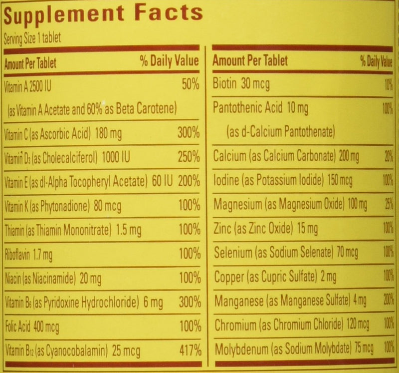[Australia] - Nature Made Multi For Her 50+ Vitamin & Mineral Tabs, 90 ct (Pack of 2) (Packaging May Vary) 