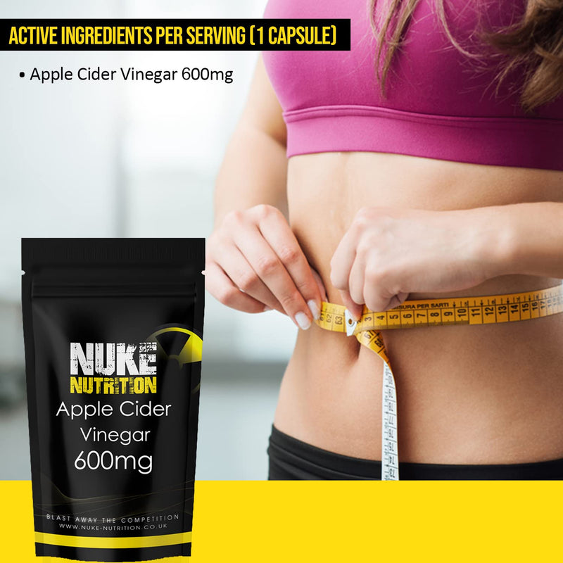 [Australia] - Nuke Nutrition Apple Cider Vinegar Capsules with Mother - 60 Capsules - High Strength ACV 60 Count (Pack of 1) 