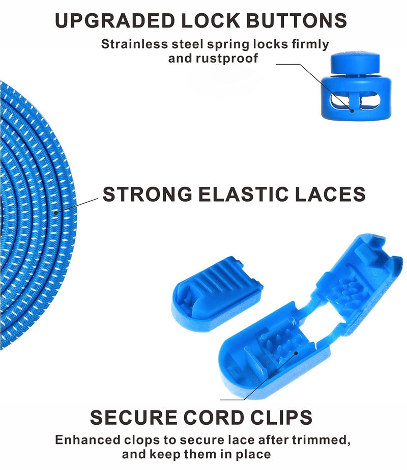 [Australia] - YIKEDA No Tie Elastic Laces 120CM Elastic Shoe Laces No Tie Elastic Shoelace Lock System Suitable for Kids Adults Elderly Disabled Red 