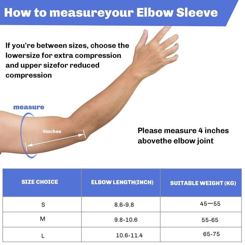 [Australia] - 2 in 1 Tennis Elbow Brace for Women Men, Compression Sleeve with Integrated Elbow Pads Breathable Tendonitis elbow Support Protector for Sports Golfer's Elbow Arthritis Treatment Reduce Joint Pain Medium 