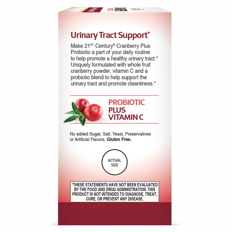 [Australia] - 21st Century Cranberry Plus Probiotic Tablets, 60 Count 60 Count (Pack of 1) 