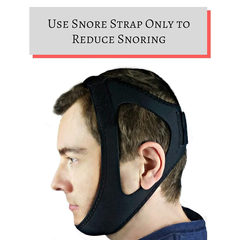 [Australia] - Anti Snore Chin Strap - Adjustable Anti Snoring Device for Men, Women, CPAP Users, Open Mouth Breathers. Stop Snoring Sleep Aid Solution. Consider Using w/Snore Eliminator Pro or Bruxism Mouthpiece 