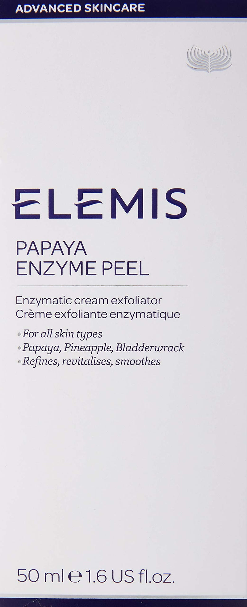 [Australia] - Elemis Papaya Enzyme Peel, Gentle Face Exfoliator Infused with Natural Fruit Enzymes, Non-Abrasive Cream Exfoliator to Smooth and Revitalise, Facial Exfoliator to Clarify Tired Skin, 50 ml 