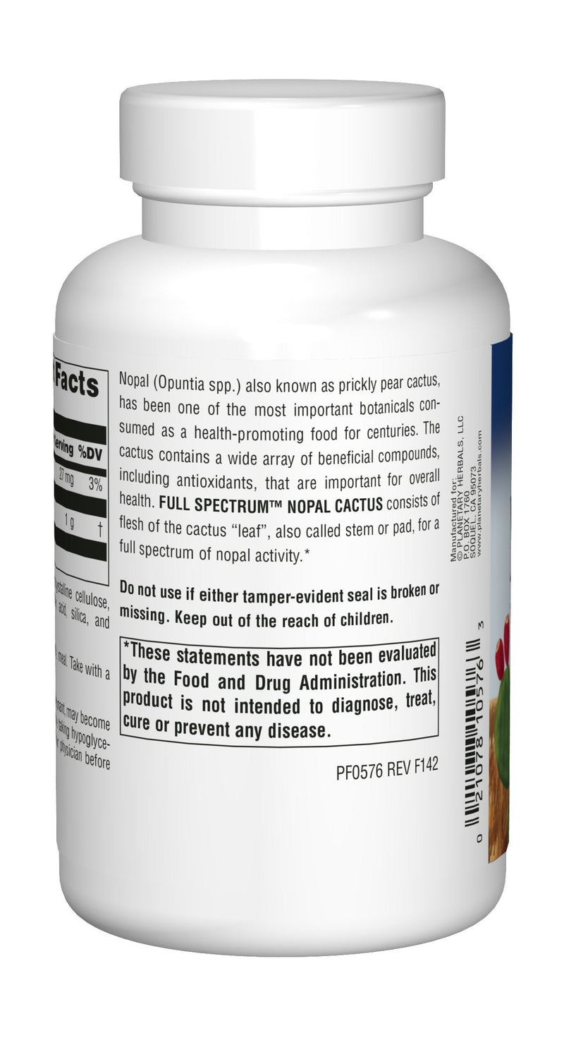 [Australia] - Planetary Herbals Full Spectrum Nopal Cactus 1000 mg 120 Tablets 