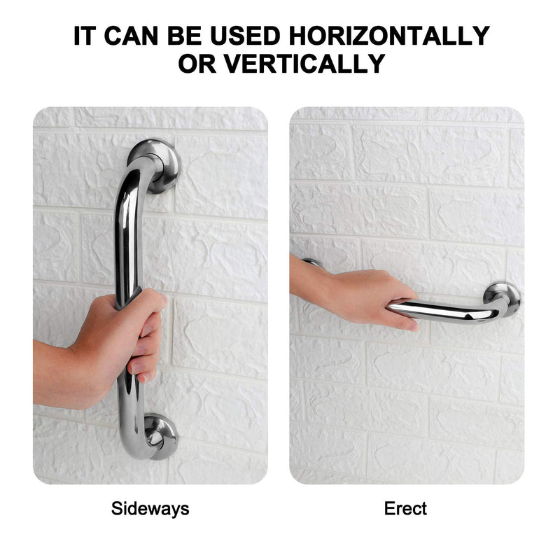 [Australia] - 2 Pack Shower Grab Rail,Stainless Steel Bathroom Grab Bar, Shower Handle, Bath Handle, Grab Bars Elderly for Bathroom (12 Inch ) 12inches 
