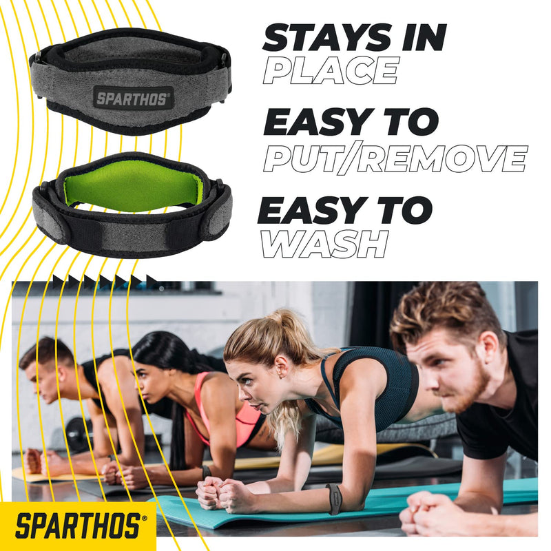 [Australia] - Sparthos Tennis Elbow Brace (Pack of 2) - For Tendonitis, Forearm Pain, Golf Elbow Support - Arm Strap Band with Gel Compression Pad - for Men and Women Narrow (Pack of 2) 