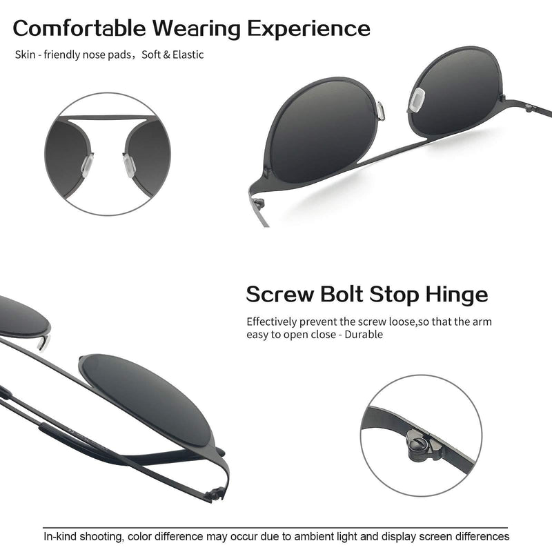 [Australia] - Small sunglasses for petite face men women teenager sunglasses classic retro round metal sunglasses fashion UV protection Grey 