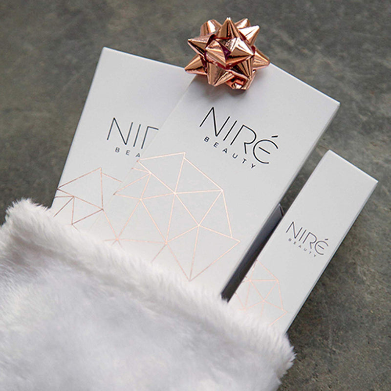 [Australia] - Nir√© Beauty Essential Eye Make Up Brushes Set: Professional Eye shadow Brush Kit with Tweezers, Professional Eyebrow Brush, Precision Eyeshadow Brushes, and Blending Brushes Rose Golden 
