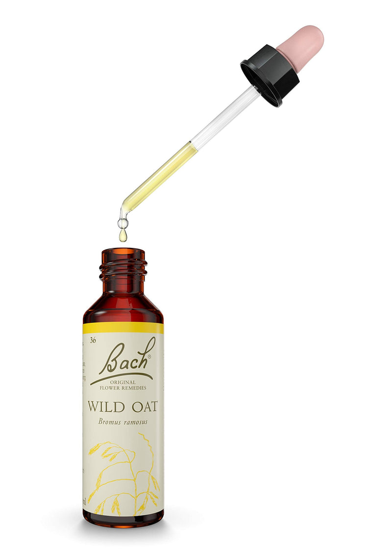 [Australia] - Wild Oat Flower Essence, Improve Emotional Wellness, with Vegan Formula, 20ml Dropper Bottle, Easy to Use with Original Bach Flower Remedies Wild Oat 