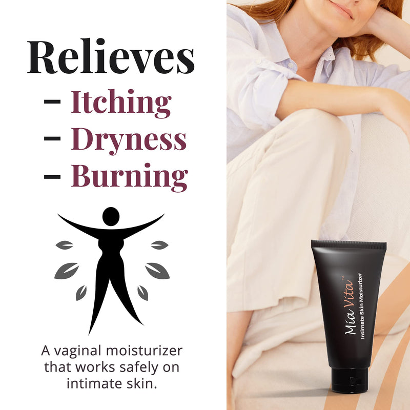 [Australia] - Mia Vita Intimate Skin Moisturizer for Vaginal Dryness, Itching, and Burning, Feminine Hygiene Products, 15g 1 