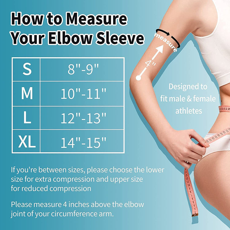 [Australia] - ABYON Professional [2 Pack] Elbow Brace Straps + [1 Pack] Elbow Brace Compression Sleeve (Shipped from USA) , Tennis Elbow Brace with Compression for Men and Women Large Blue 