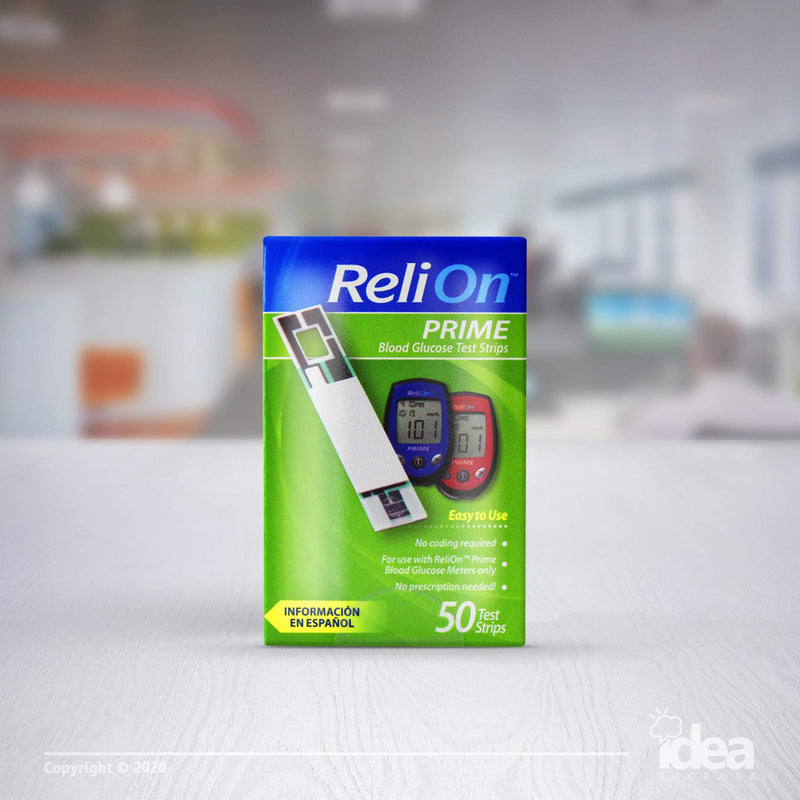 [Australia] - ReliOn Prime Blood Glucose Test Strips (50) 