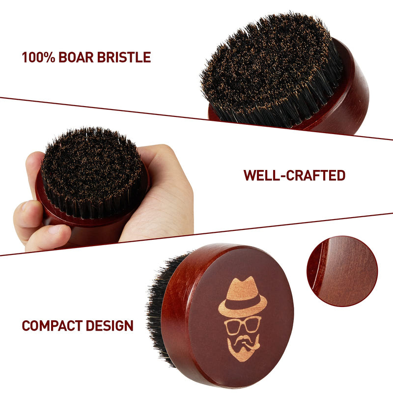 [Australia] - Beard Brush, 100% Boar Bristle Black Walnut Wood Beard Comb Brush for Men To Tame and Soften Your Facial Hair from Sofmild 