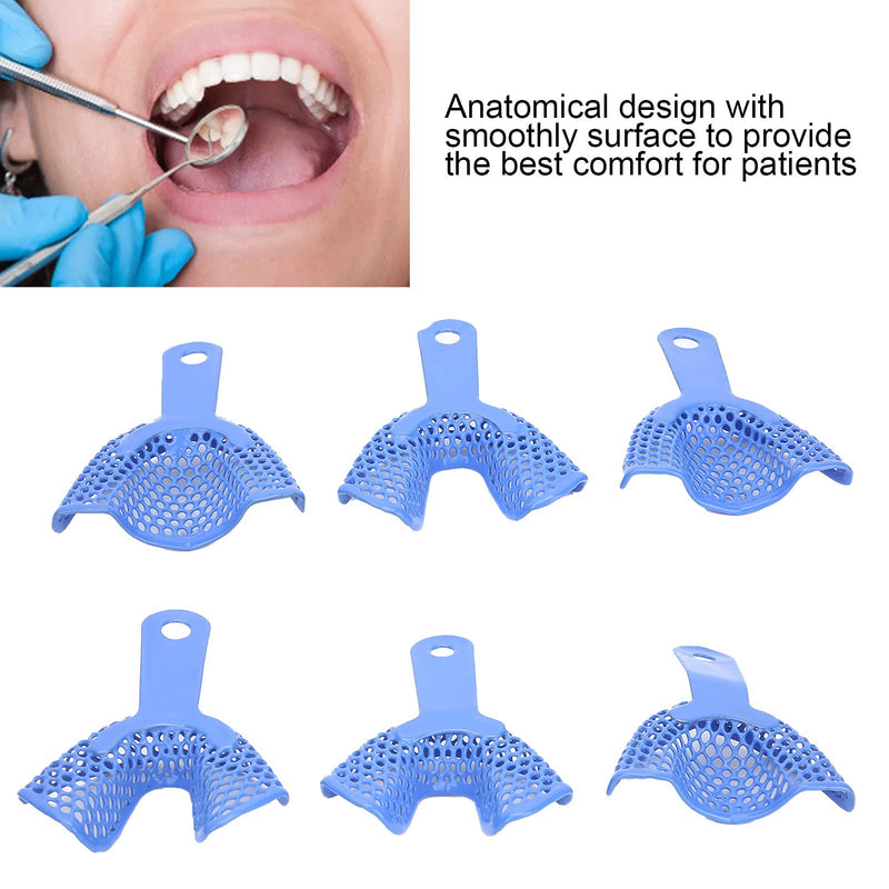 [Australia] - Dental Impression Trays Upper and Lower Reusable Trays for Dental Imprints Tooth Holder Tray Dental Dentist Tool Supply Accessories 