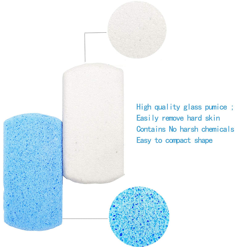 [Australia] - KLLENAKIY Foot Pumice Scrubber Stone for Feet Thick Skin buildup Callus Remover and Cuticle (Blue) Blue 