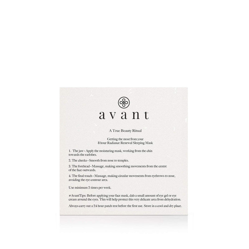 [Australia] - AVANT | Hydrating Skin Care Face Mask | Helps Nourish, Reduce Signs of Ageing & Revitalises Skin | 8 hour Radiance Renewal Sleeping Mask | 1x 50ml 