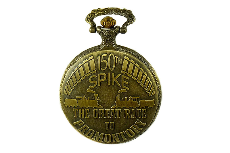 [Australia] - North American Railroad Approved, Railway Regulation Standard, Historical Train Pocket Watch"150th Aniversary USA" Japanese Movement"Steam Engine #"1" (of 5 Watch Collection) 