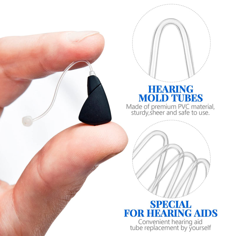[Australia] - ULTECHNOVO 8pcs PVC Hearing Aids Tubes Tubes Clear Sound Tube Replacement for Hearing Instuments Device 