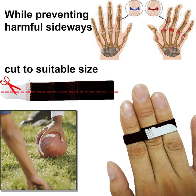 [Australia] - Broken Finger Wraps, 8 Pack Finger Buddy Straps, Finger Splint Buddy Tape for Jammed and Broken Fingers for Hammer Toe, Broken, Fractured Toes 