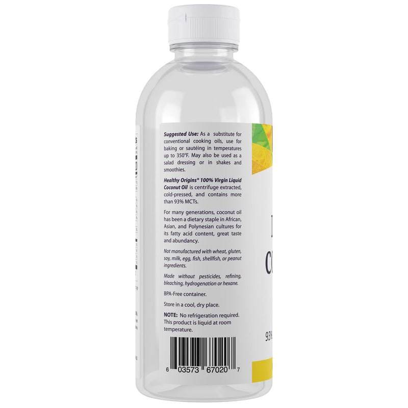 [Australia] - Healthy Origins Liquid Coconut Oil (93% MCT), 20 Ounce 