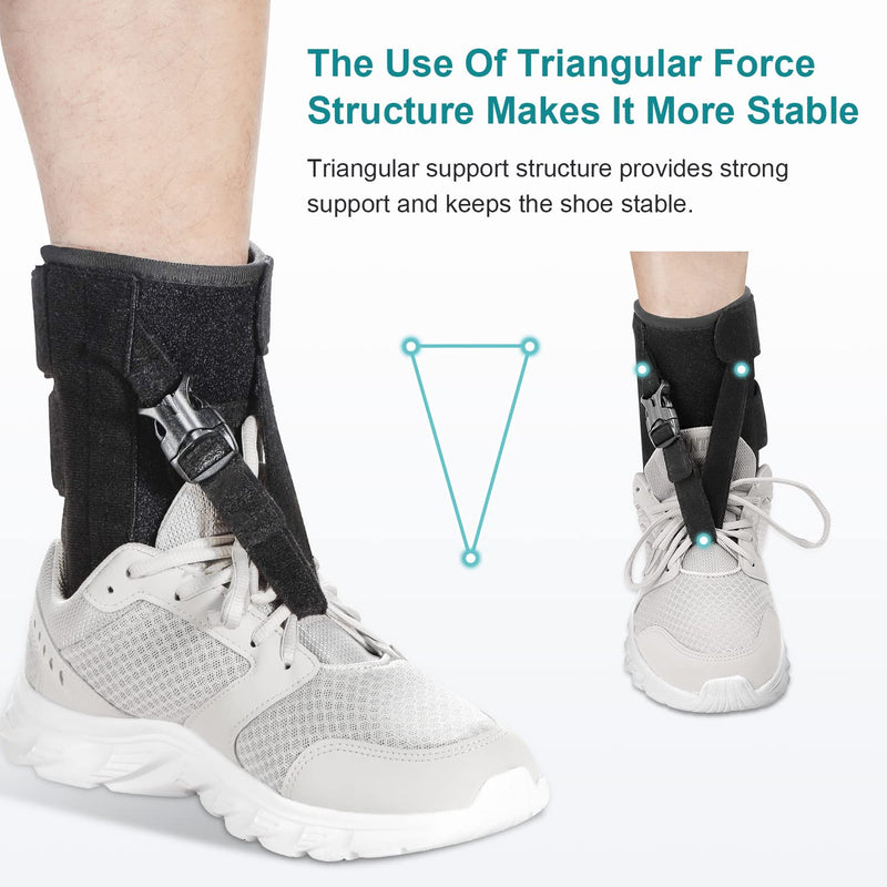 [Australia] - Foot Drop Brace for Walking Lifting Shoes, Drop Foot AFO Brace Help Raise Shoes, Foot Up Splint for Ankle, Improved Walking Gait, Prevent Falls and Injuries, for Left and Right Foot,Fits Women and Men 