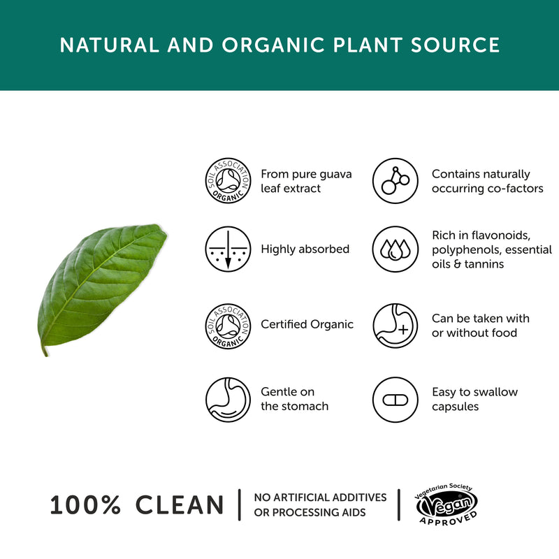 [Australia] - Organic Zinc Supplement - Together Health - Natural Source of Zinc from Guava Leaves - Vegan - Made in The UK - 30 Vegecaps 