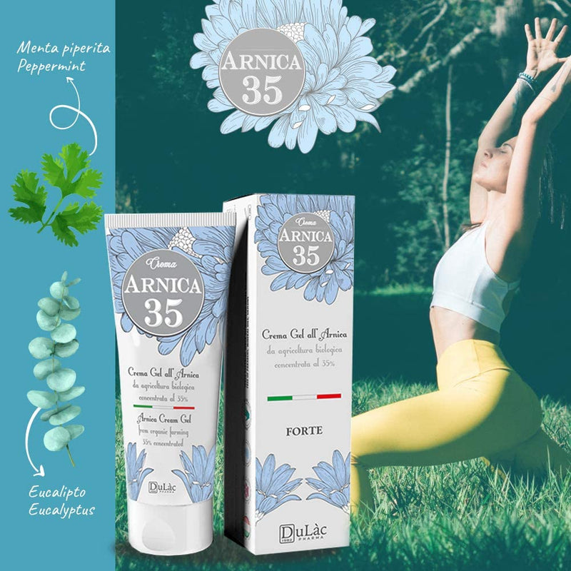 [Australia] - Dul�c Arnica Gel Cream Extra Strong 75ml Great for Muscle and Joint Massage, Even After Sports, Made in Italy with 35% Organic Arnica Montana, Cooling Effect 