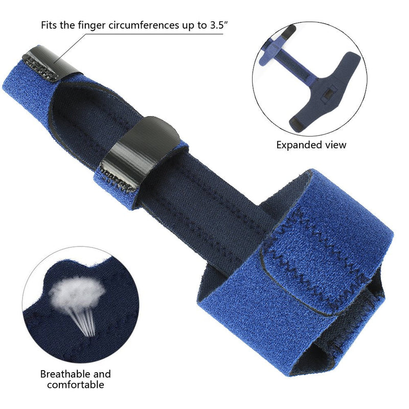 [Australia] - Finger Extension Splint for Trigger Finger, Mallet Finger, Finger Knuckle Immobilization, Finger Fractures, Wounds, Post-operative Care and Pain Relief- Malleable Metallic hand splint finger support 1 
