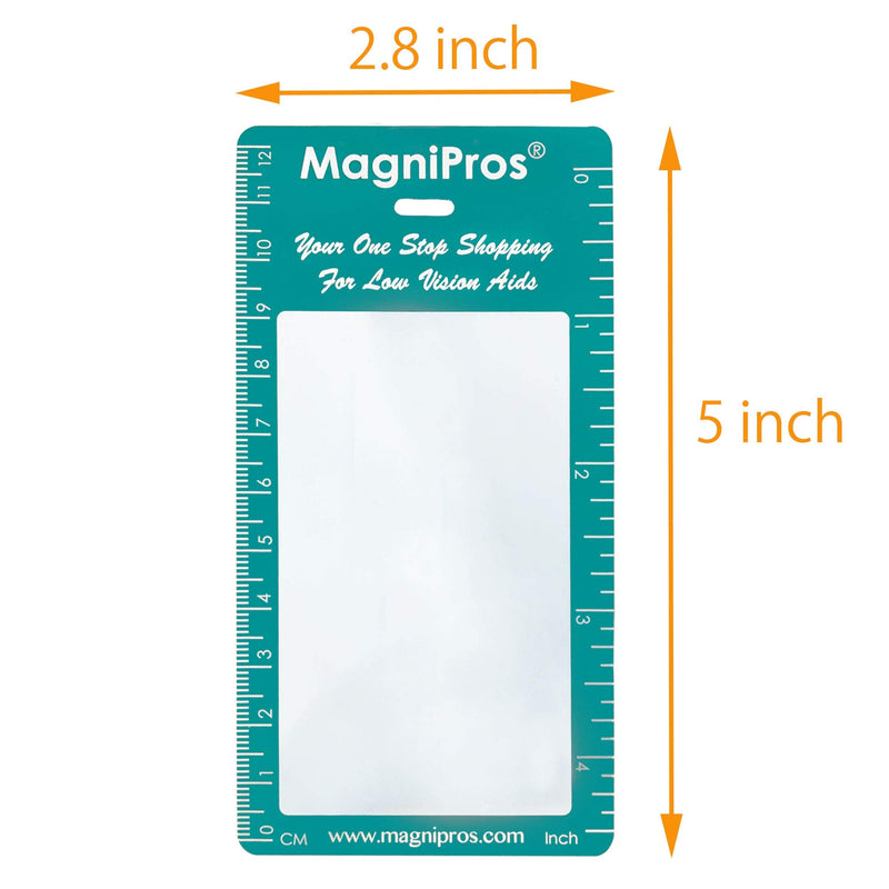 [Australia] - M MAGDEPO 3X Magnifying Sheet Flat Full Page Reading Magnifier Perfect Reading Aid for Elderly, People with Low Vision with 2 Bookmark Magnifier Lens with 2 bookmarks 