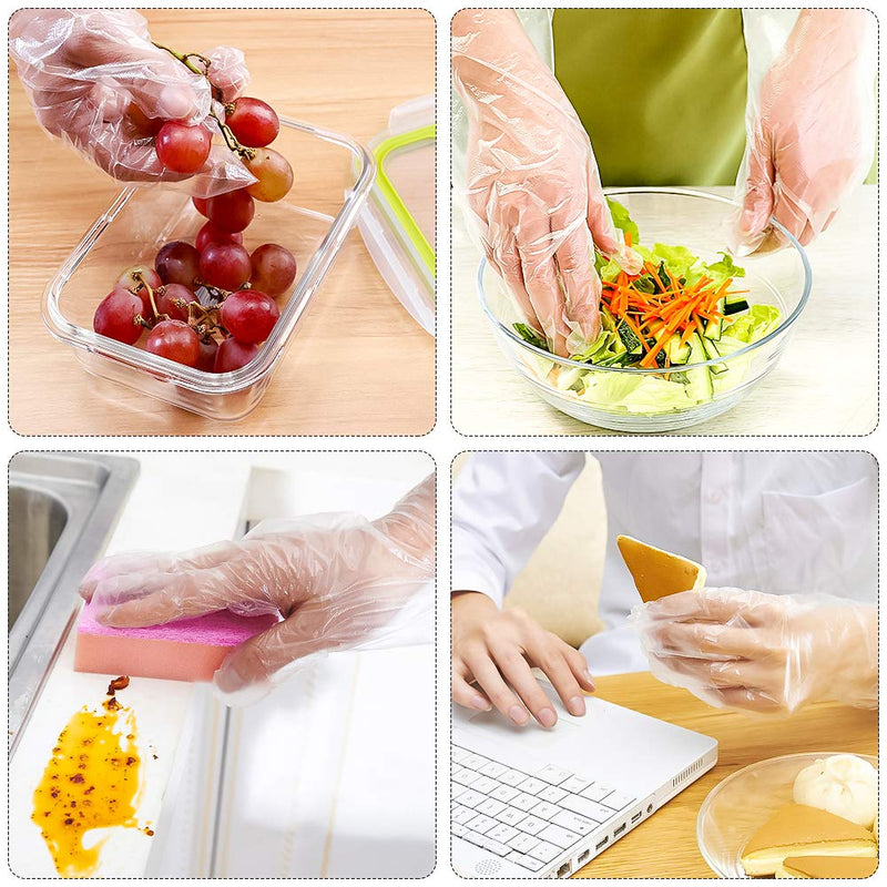 [Australia] - SelfTek 200Pcs Paraffin Wax Bath Liners Disposable Plastic Hand and Foot Bags for Pedicure Hot Spa Wax Treatment Thermal Paraffin Wax Therapy with 200 Stickers for Snug Closure 