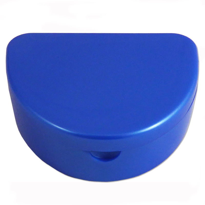 [Australia] - Slim Orthodontic Dental Case - Colour & Glitter Choices for Retainers, Bleaching Trays, Dentures & More (Blue) Blue 