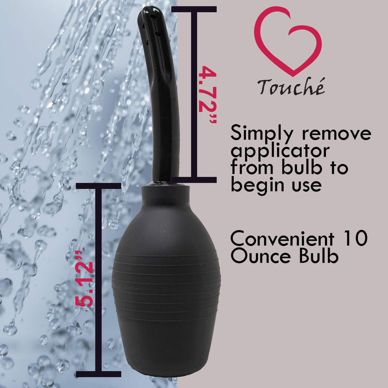 [Australia] - Touche Enema Bulb - Anal or Vaginal Douche for Men or Women - Medical Grade - Comfortable Cleaner - 10 Ounce 1 Count (Pack of 1) 
