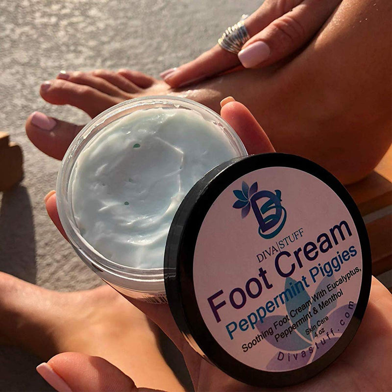 [Australia] - Peppermint Piggies Soothing Foot Cream w/ Eucalyptus, Peppermint & Menthol, by Diva Stuff 