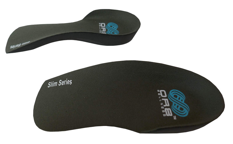 [Australia] - Plantar Fasciitis Insoles. ¾ Length Slim Fit Shoe Inserts. Orthotic Foot Supports. Flat Feet. Arch Support Large 9-10.5 