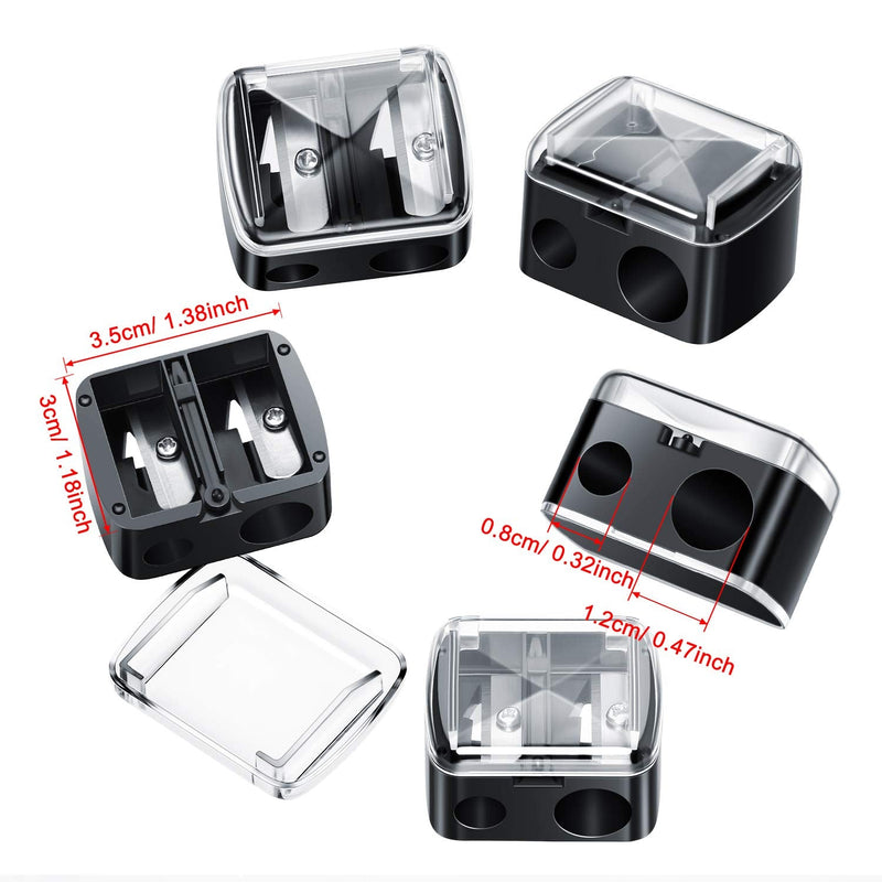 [Australia] - Chuangdi Cosmetic Pencil Sharpener Dual Sharpener Eye Makeup Pencil Sharpener (5 Pack) 