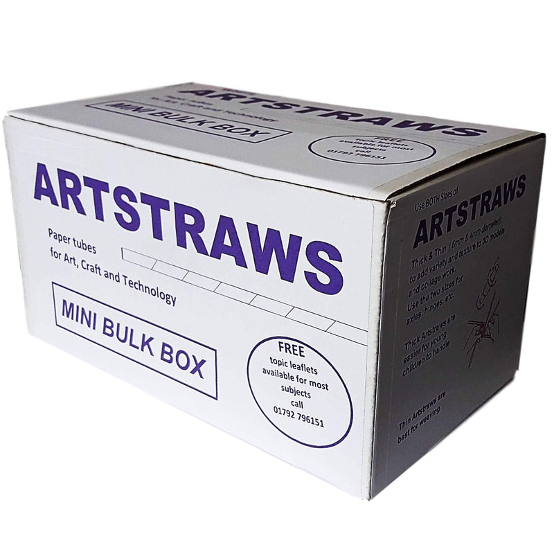 [Australia] - Amazing Arts and Crafts ARTSTRAWS MINI SCHOOL PACK COLOURED PAPER STRAWS ART STRAWS THIN GREEN RED YELLOW BLUE 