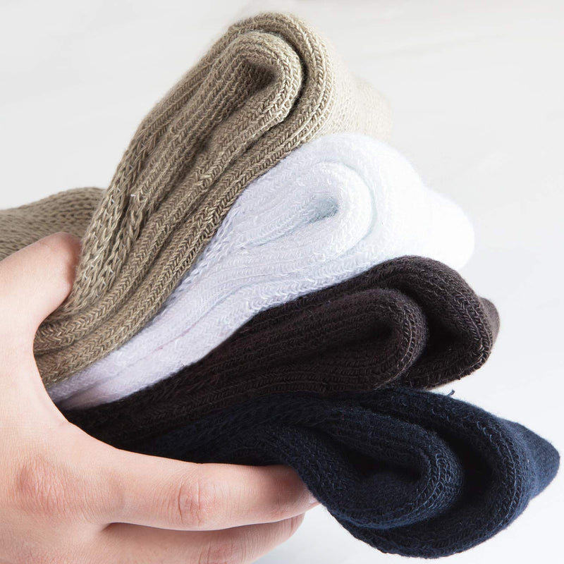 [Australia] - +MD Diabetic Quarter Socks for Men & Womens Non Binding Top for Swollen Feet 6 Pack 9-11 Black(6pairs) 