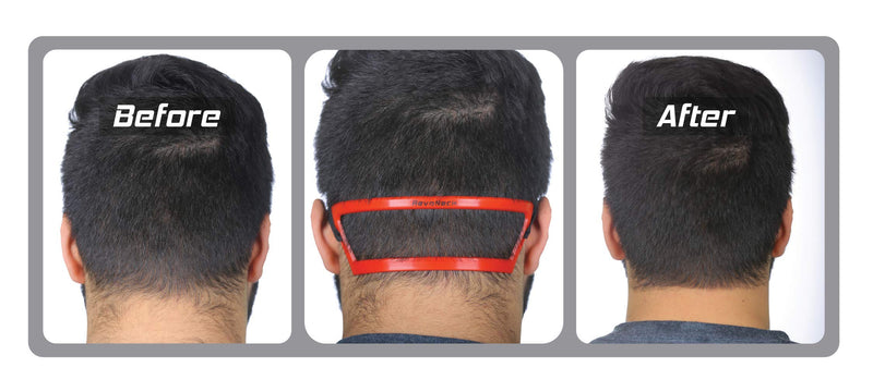 [Australia] - Revo Neck - Neckline Shaving Template Guide - Edge Up your Straight Neck Hairline - One Size Fits All Haircut Grooming Kit - Styling Tool - Use W/Clippers or Trimmer - Barber Supplies Set - Stencil 