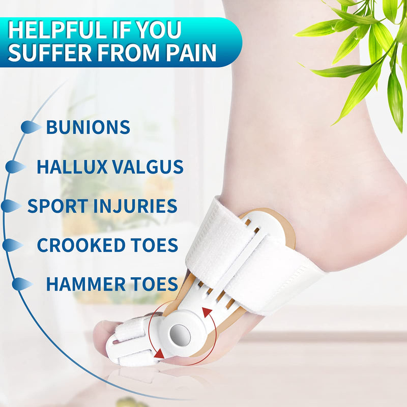 [Australia] - JANMISI Bunion Corrector, Orthopedic Bunion Splint for Men and Women, Big Toe Hallux Valgus Hammer Toe Straightener (Night use) Night use 