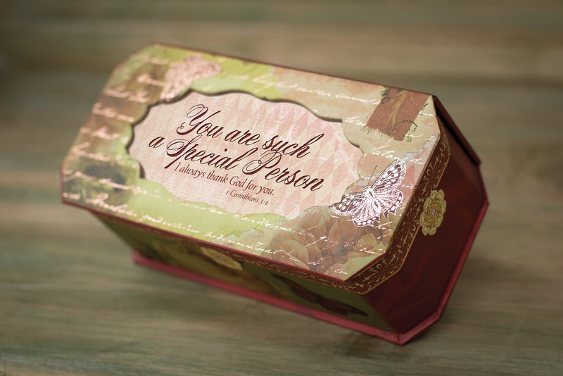 [Australia] - Cottage Garden Special Person Belle Papier Petite Musical Jewelry Box with Vintage Finish Plays Amazing Grace 
