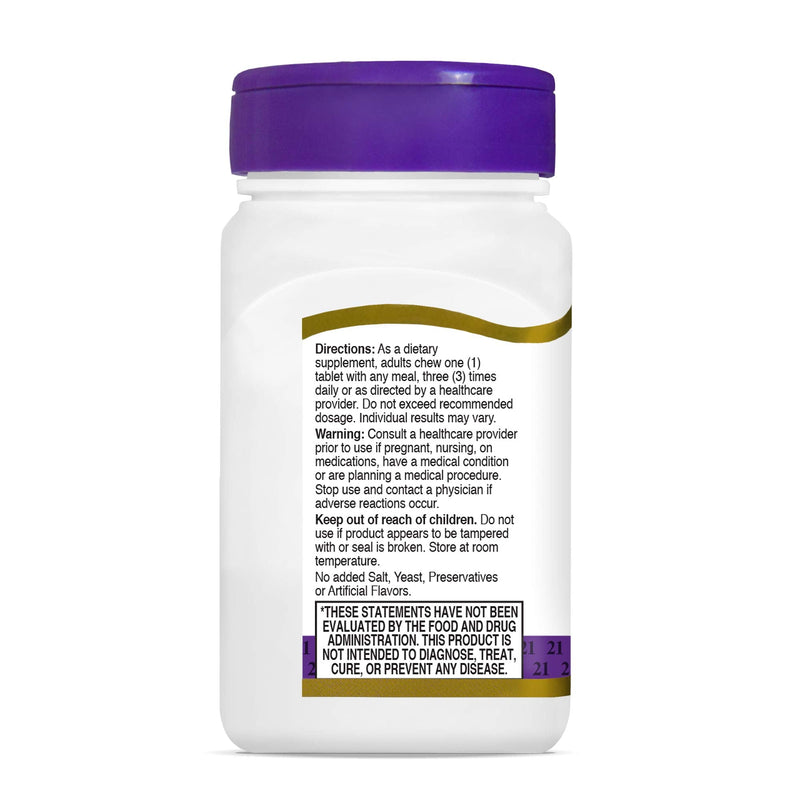 [Australia] - 21st Century Papaya Enzyme Chewable Tablets, Tropical, 100 Count 
